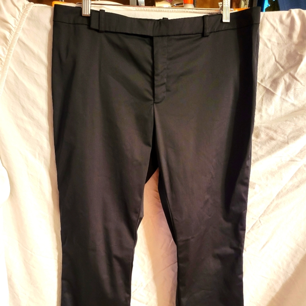 OLD NAVY SATIN STRETCH BLACK TIE PARTY PANTS